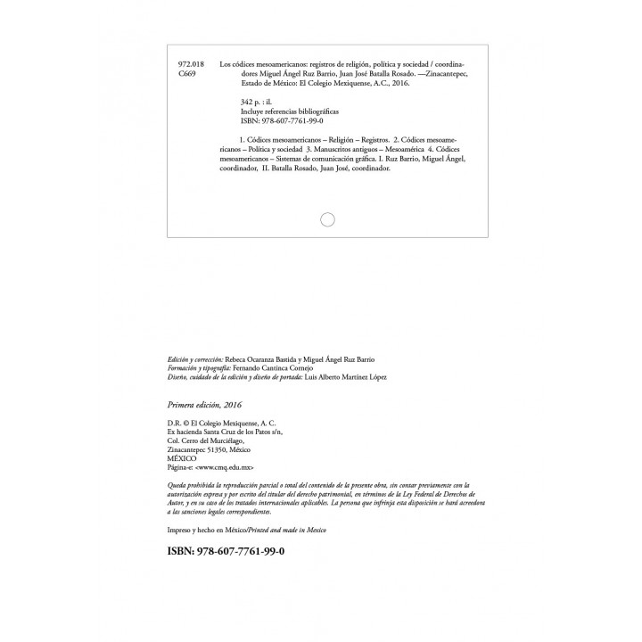 Los códices mesoamericanos. Registros de religión, política y sociedad