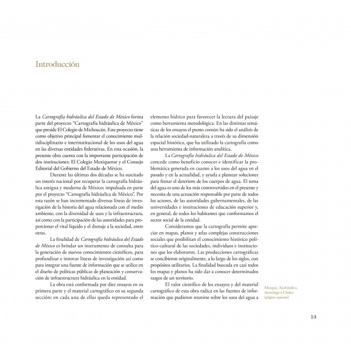 Cartografía hidráulica del Estado de México