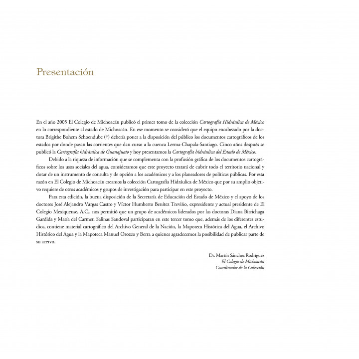 Cartografía hidráulica del Estado de México