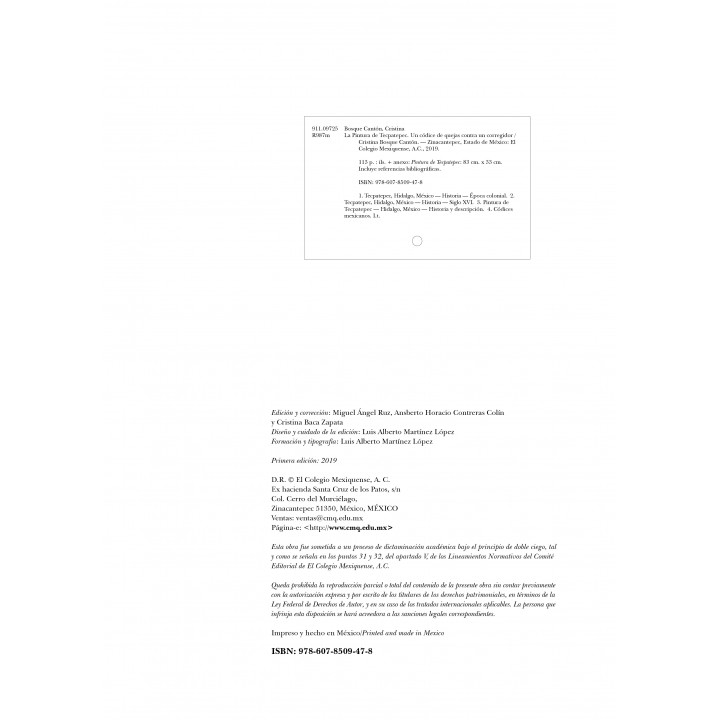 La pintura de Tecpatepec. Un códice de quejas contra un corregidor