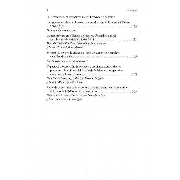 Estado de México: instituciones, políticas públicas y actividad productiva