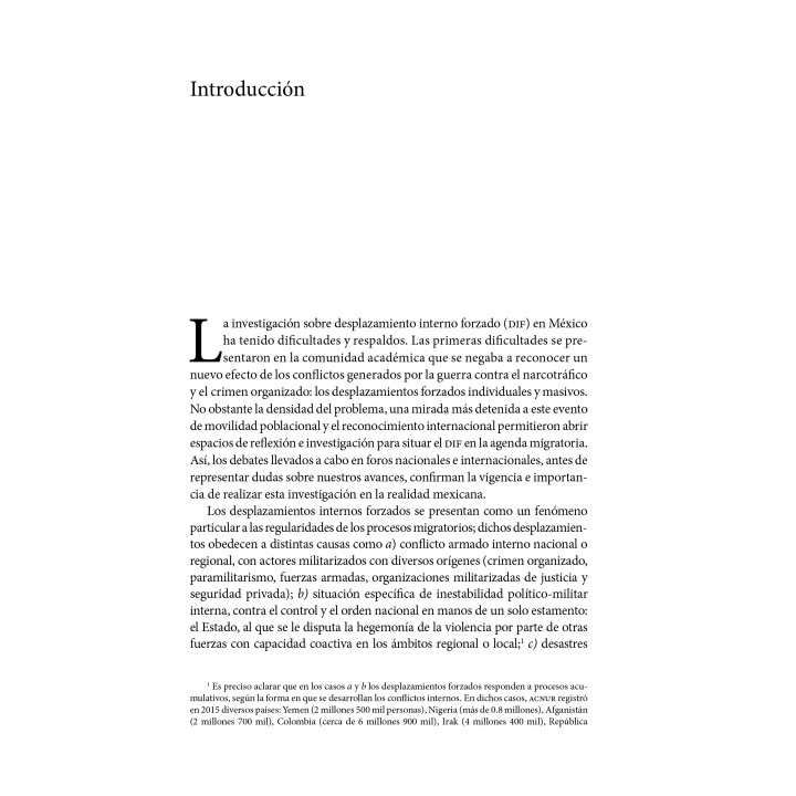 Desplazamiento interno forzado. Regiones y violencia en México, 2006 - 2013