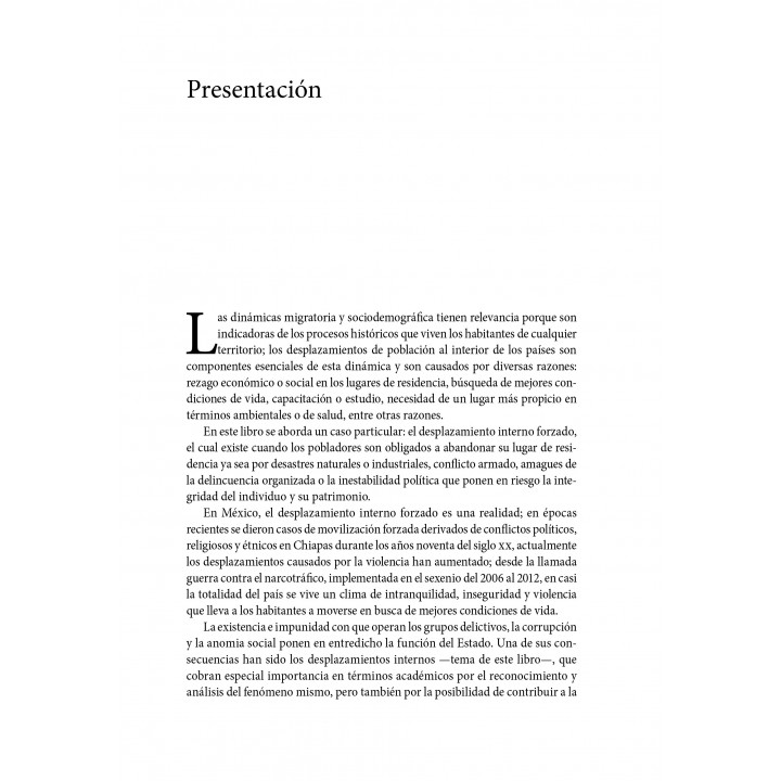 Desplazamiento interno forzado. Regiones y violencia en México, 2006 - 2013