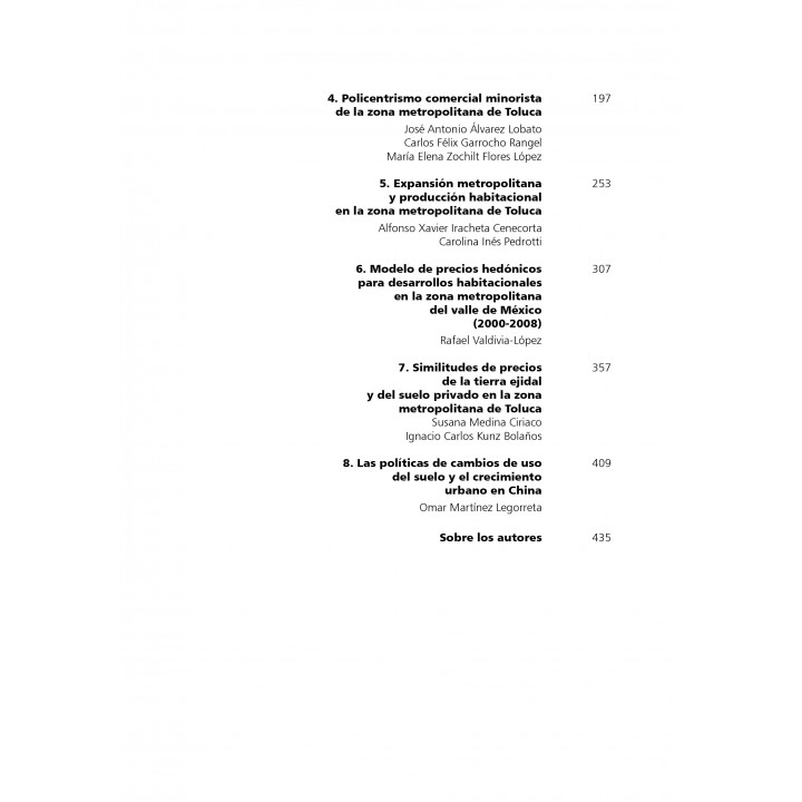 Contribuciones al estudio de las ciudades, el Estado de México y el suelo urbano