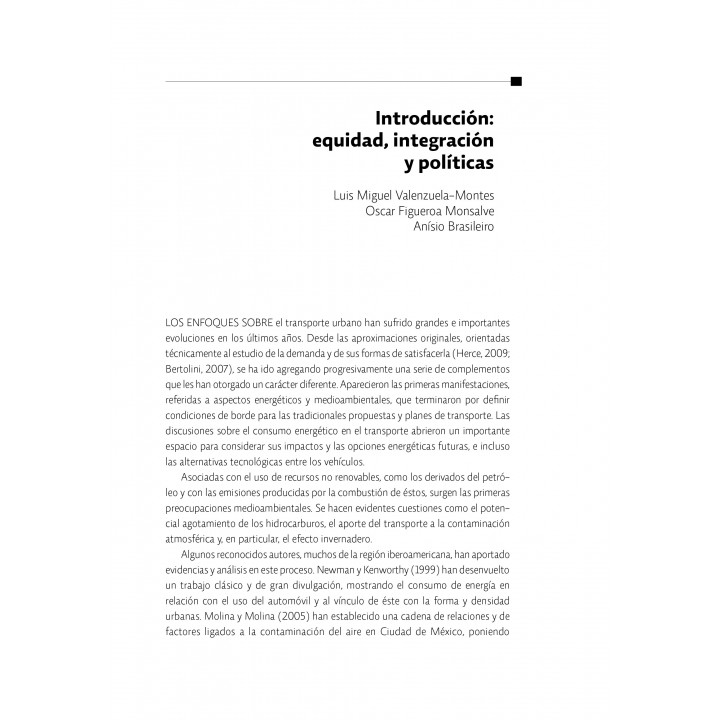 Desafíos del desarrollo urbano sostenible en el transporte y la movilidad
