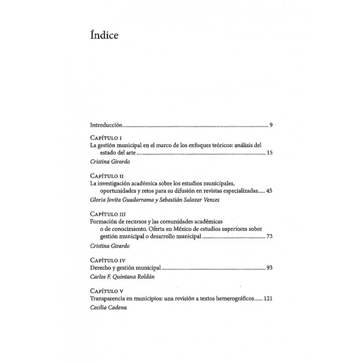 La gestión municipal. Teoría y práctica ante los nuevos contextos