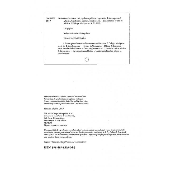Instituciones, sociedad civil y políticas públicas. Trayectorias de investigación
