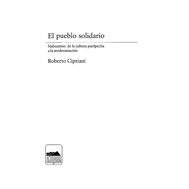 El pueblo solidario. Nahuatzen