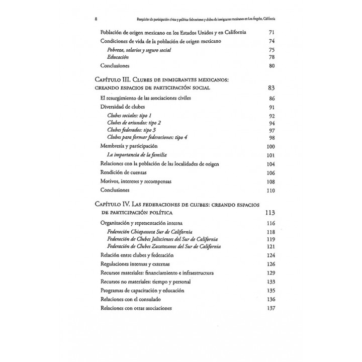 Acción social y participación política. Clubes y federaciones de migrantes mexicanos en Los Ángeles, California