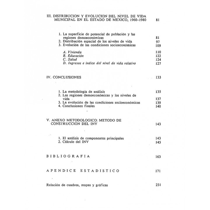 Estado de México: bienestar y territorio. Análisis espacial de la satisfacción de necesidades básicas y niveles de vida.