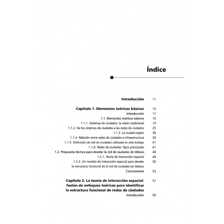 Estructura funcional de la red de ciudades de México