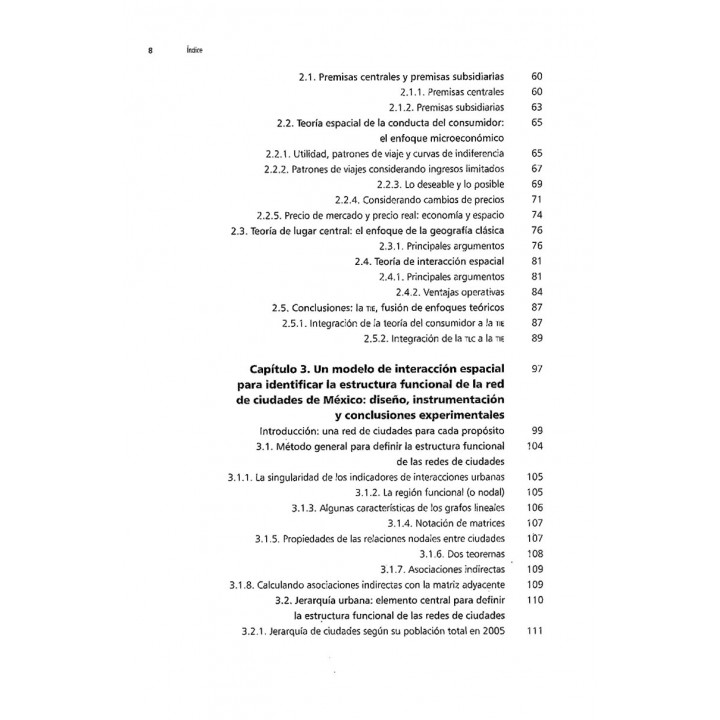 Estructura funcional de la red de ciudades de México