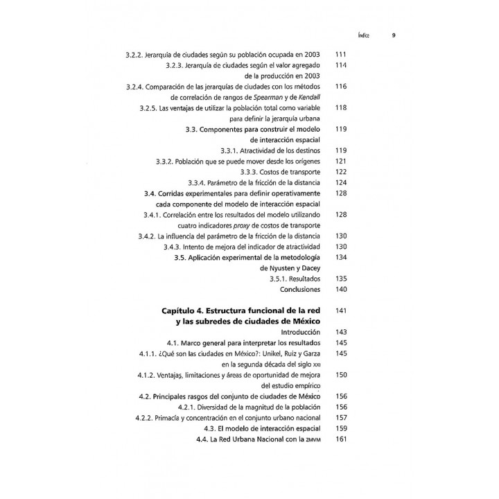 Estructura funcional de la red de ciudades de México