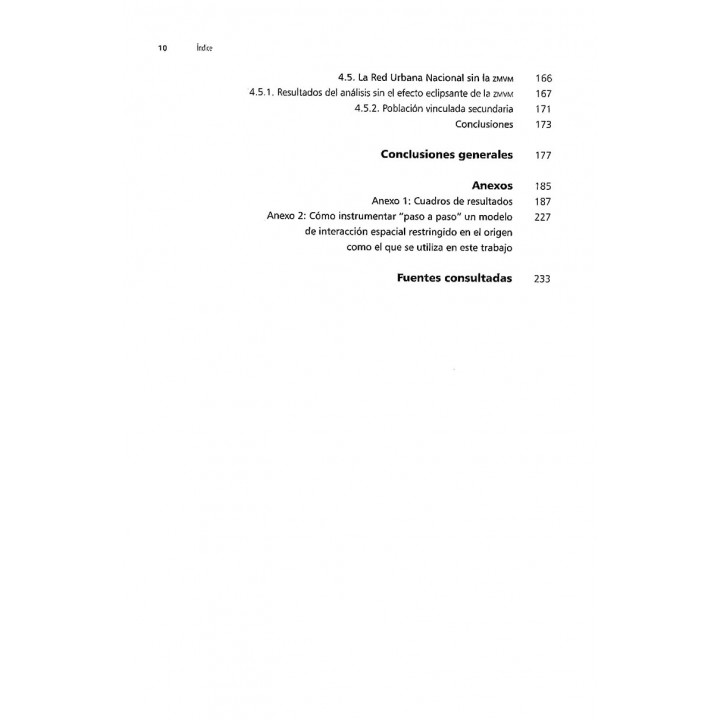 Estructura funcional de la red de ciudades de México