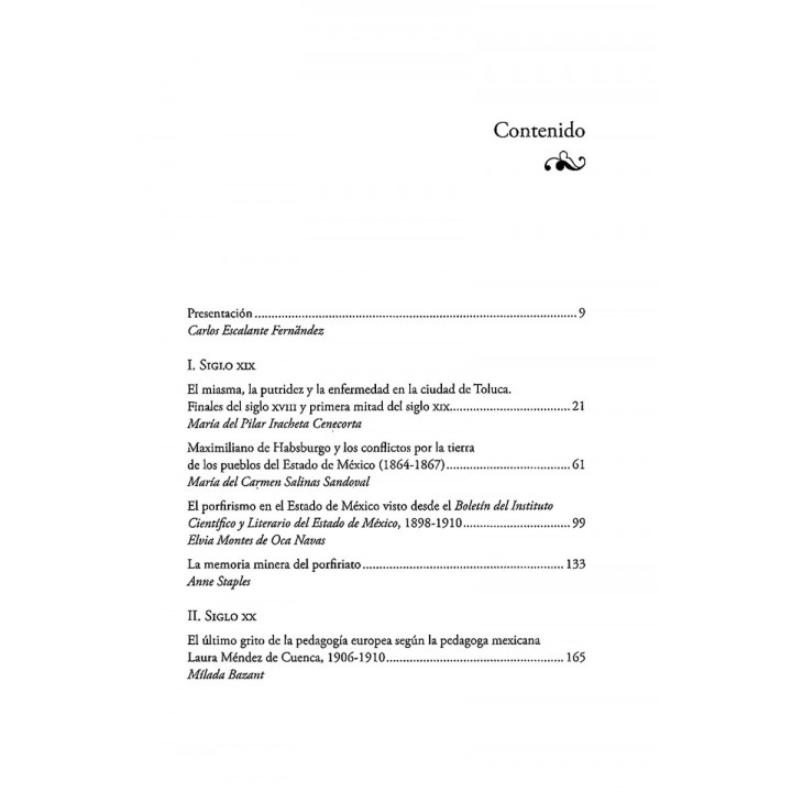 Miradas recientes a la historia del Estado de México Siglos XIX y XX