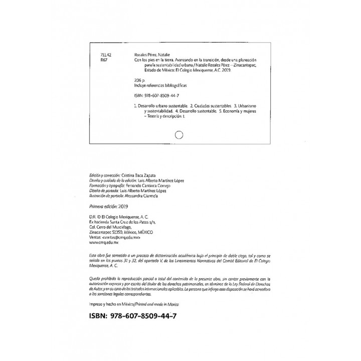 Con los pies en la tierra. Avanzando en la transición, desde una planeación para la sustentabilidad urbana