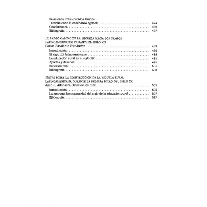 Campesinos y escolares. La construcción de la escuela en el campo latinoamericano siglos XIX y XX