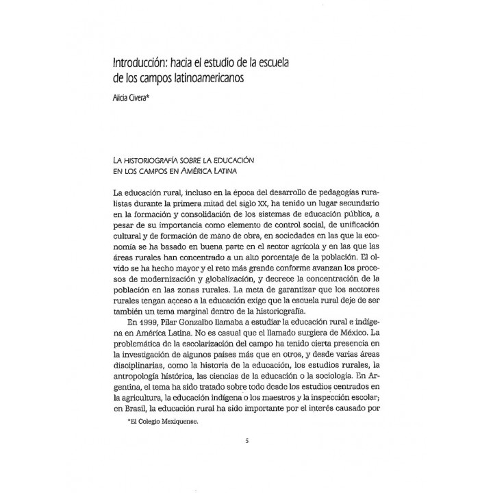 Campesinos y escolares. La construcción de la escuela en el campo latinoamericano siglos XIX y XX