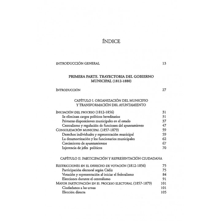 Política y Sociedad en los Municipios del Estado de México (1825-1880)