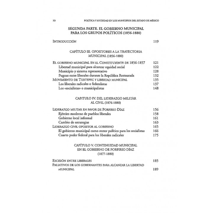 Política y Sociedad en los Municipios del Estado de México (1825-1880)