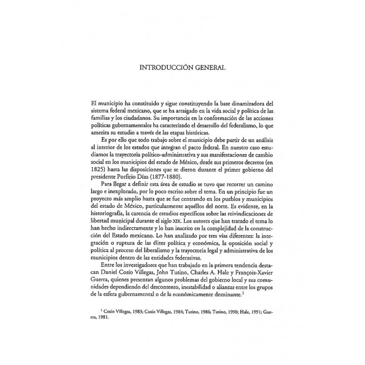 Política y Sociedad en los Municipios del Estado de México (1825-1880)