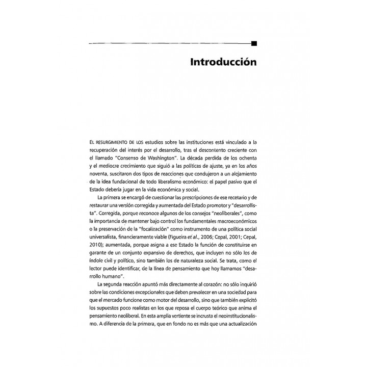Política y desarrollo. Las instituciones en sociedades heterogéneas