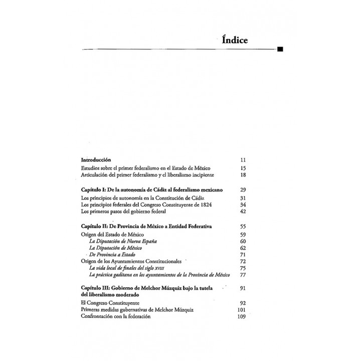 El primer federalismo en el Estado de México 1824 – 1835