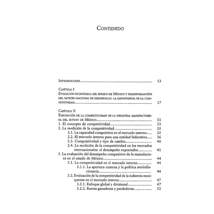 La competitividad de la industria manufacturera del Estado de México