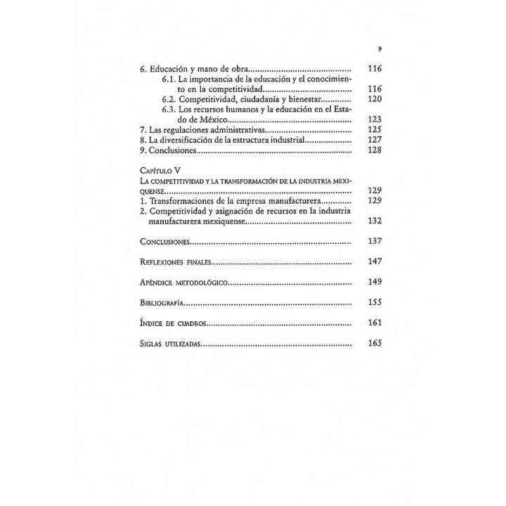 La competitividad de la industria manufacturera del Estado de México
