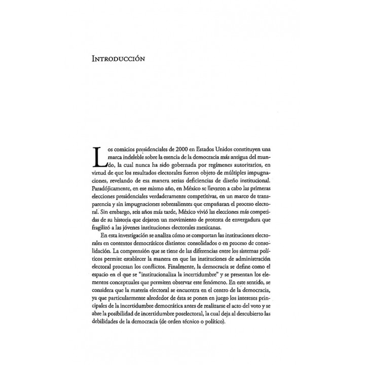 Gobernanza electoral y judicialización de la política. Los procesos electorales en Estados Unidos 2000 y México 2006