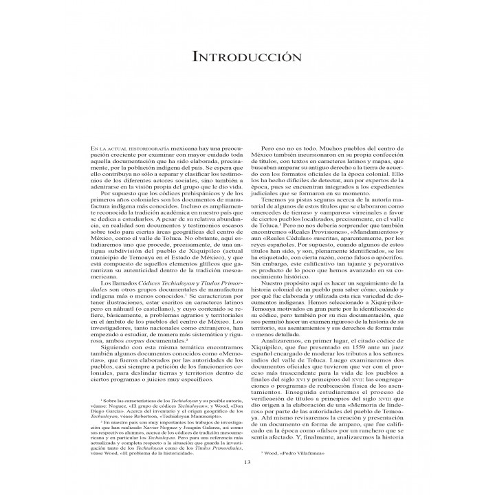 Códice Xiquipilco-Temoaya y títulos de tierras otomíes.