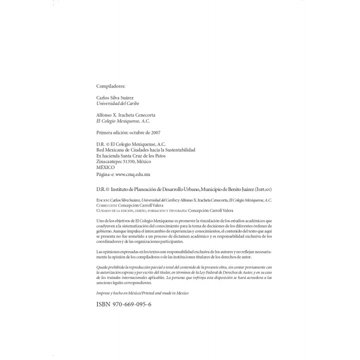 El futuro de las ciudades y el turismo. Memorias del VIII Seminario-Taller Internacional de la Red Mexicana hacia la ...