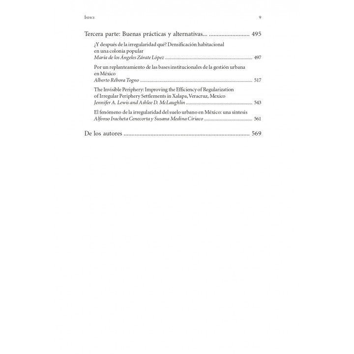 Irregularidad y suelo urbano ¿Cómo incidir en las prácticas sociales y hacia dónde dirigir las políticas públicas ...