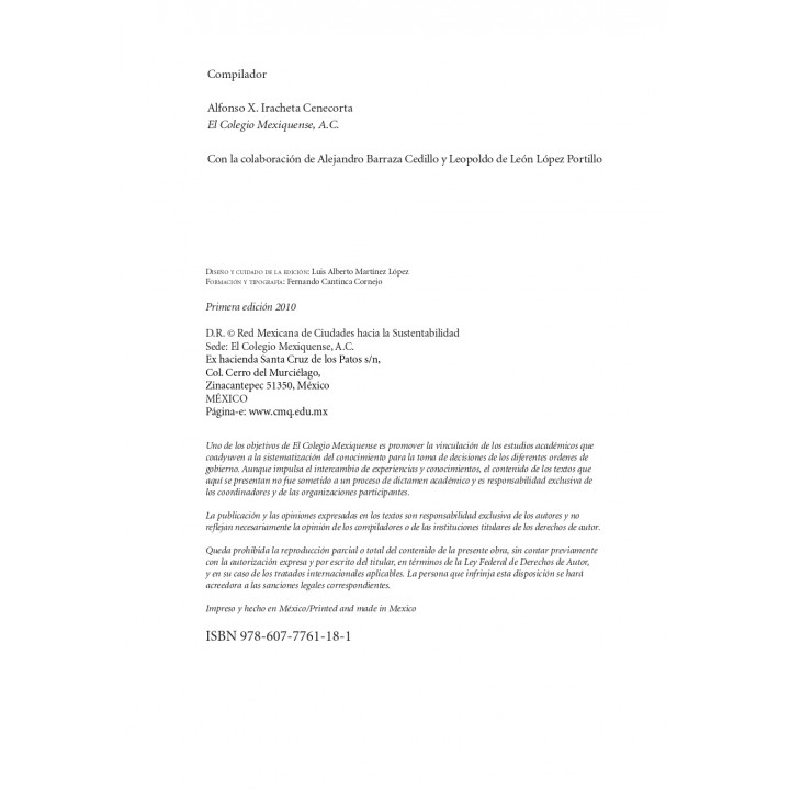 La dimensión humana en las ciudades y metrópolis. Memorias del XI Seminario-taller Internacional de la red mexicana de ...