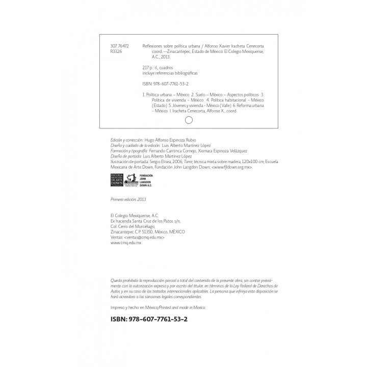 Reflexiones sobre política urbana