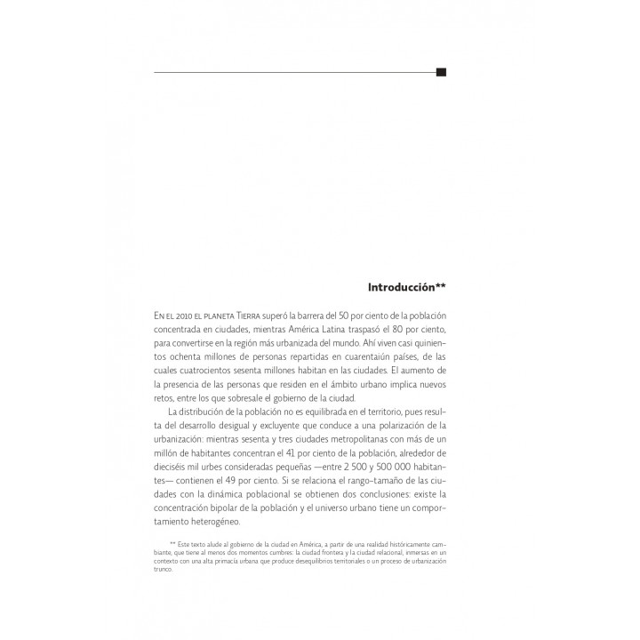 Reflexiones sobre política urbana