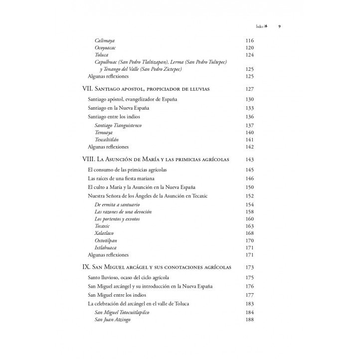 La virgen, los santos y el orbe agrícola en el valle de Toluca