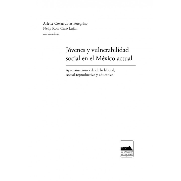 Jóvenes y vulnerabilidad social en el México actual. Aproximaciones desde lo laboral, sexual-reproductivo y educativo