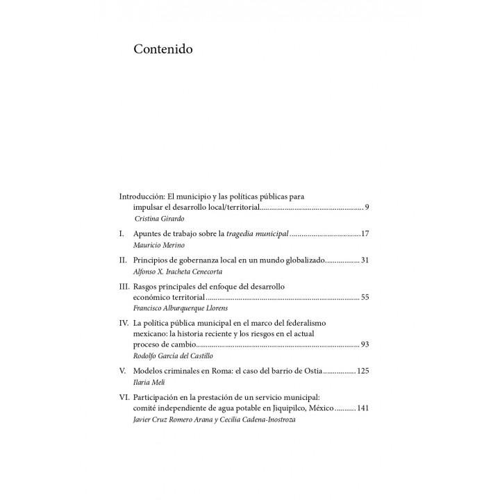 Políticas públicas para el desarrollo municipal