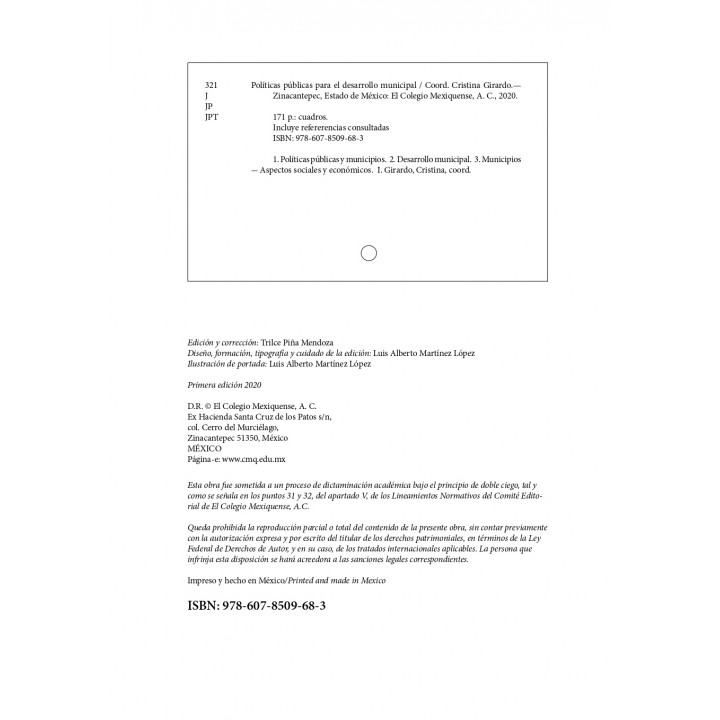 Políticas públicas para el desarrollo municipal