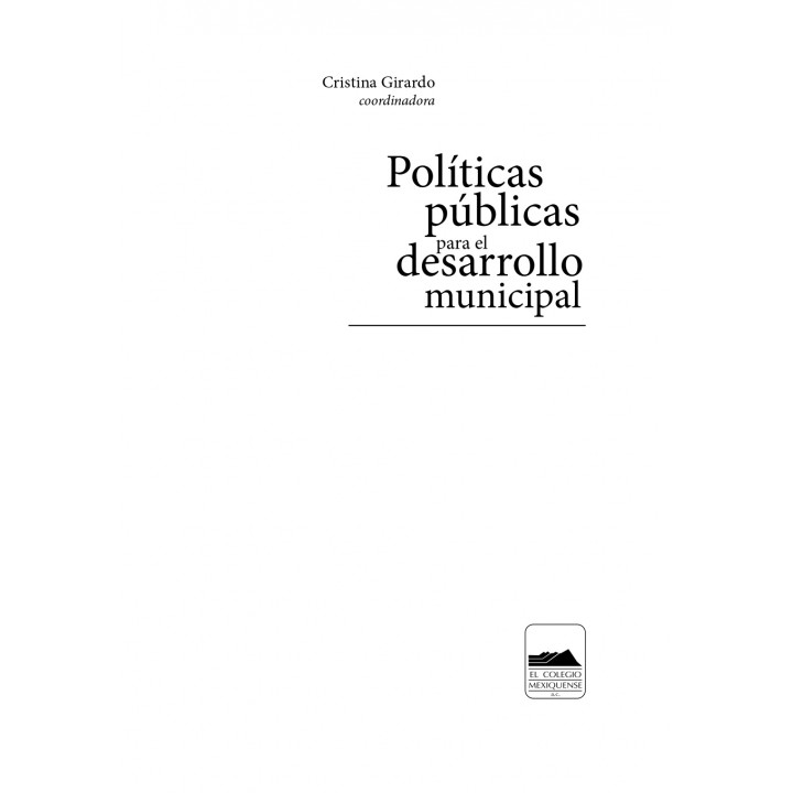 Políticas públicas para el desarrollo municipal