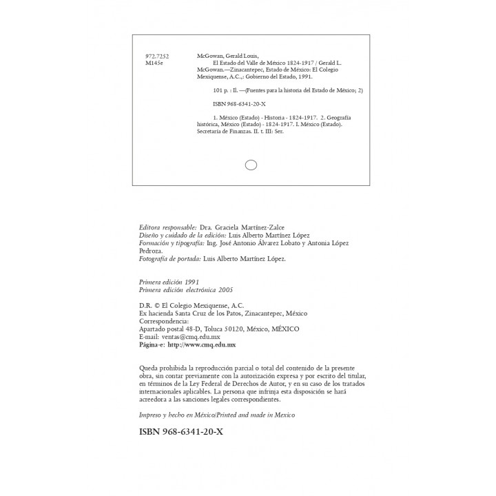El Estado del Valle de México 1824 – 1917