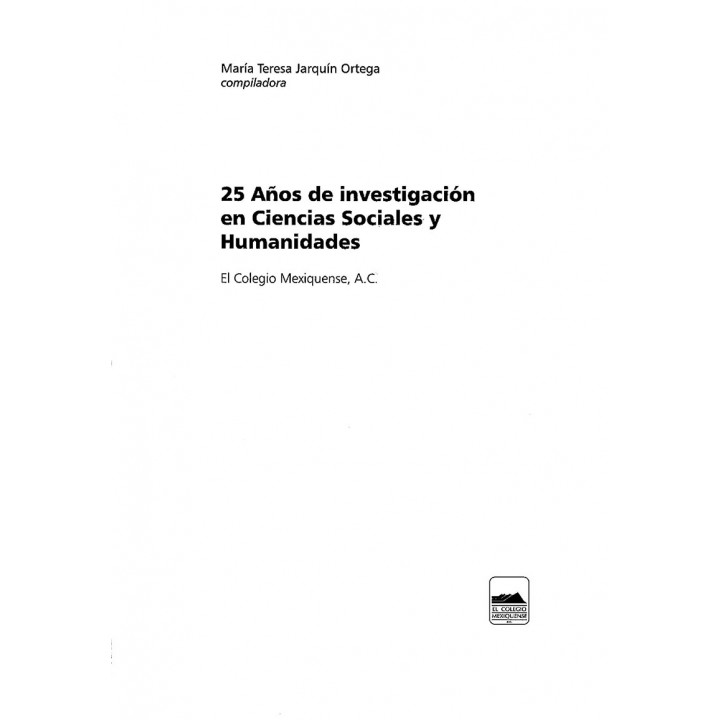 25 Años de investigación en Ciencias Sociales y Humanidades, ...