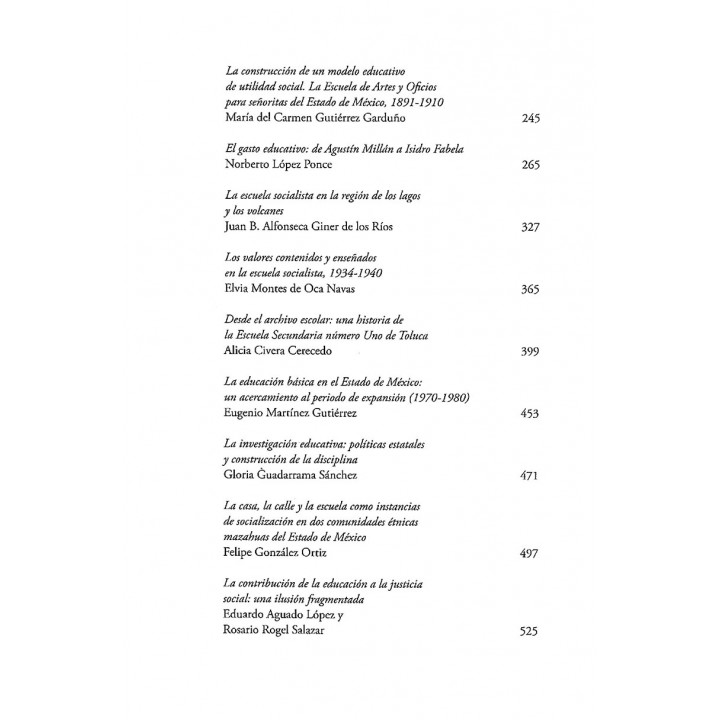 Experiencias educativas en el Estado de México. Un recorrido histórico