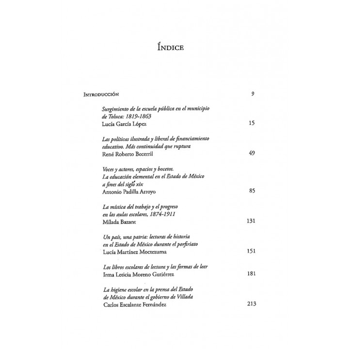 Experiencias educativas en el Estado de México. Un recorrido histórico