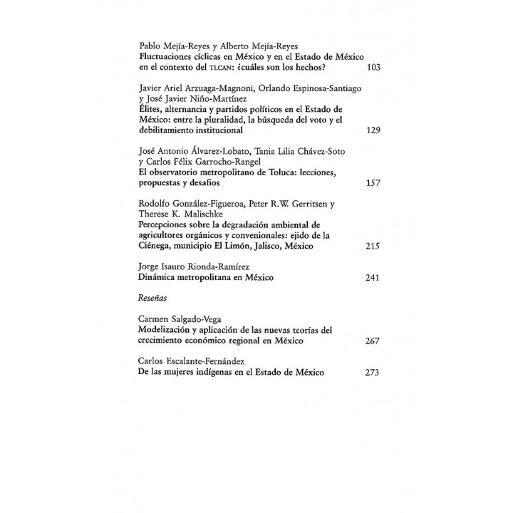 Economía Sociedad y Territorio, Vol. VII, núm. 25, septiembre-diciembre de 2007