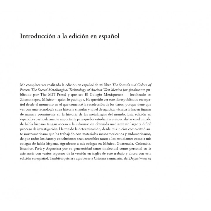 Los sonidos y colores del poder. La tecnología metalúrgica sagrada del occidente de México