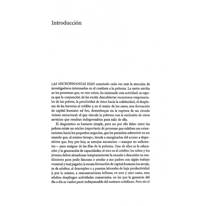 Pobreza y microfinazas. Una evaluación de impacto