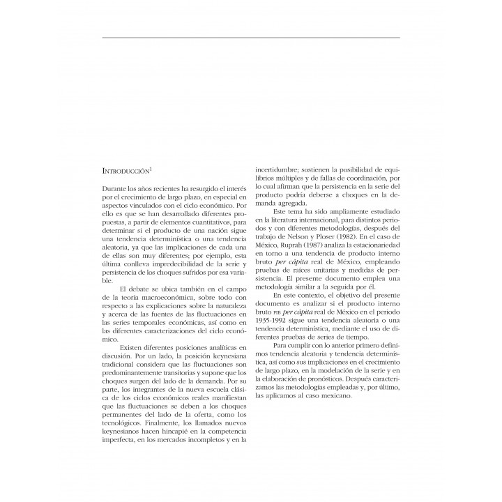 El pib per cápita real de México regresa a su tendencia...