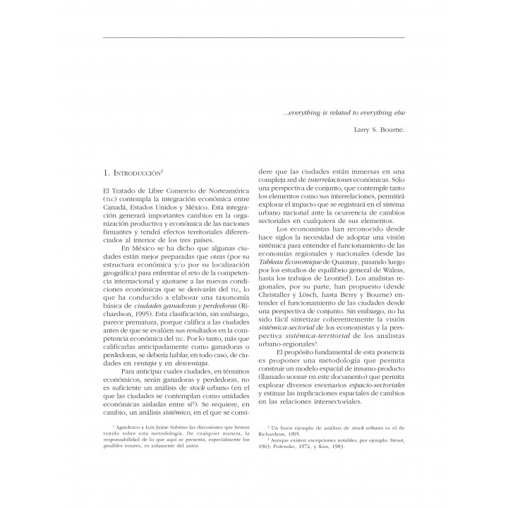 De lo sectorial y lo espacial a lo espaciosectorial...